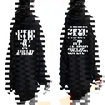 Lazy Easy Halloween Costume Pretend I'm A Cauliflower Women Oversized Hoodie Back Print | Mazezy