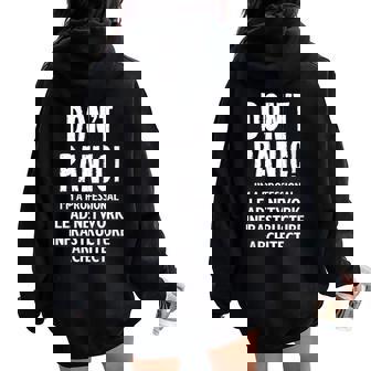 Lead Network Infrastructure Architect Women Oversized Hoodie Back Print | Mazezy