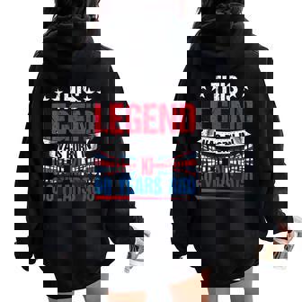Legend Was Born In United Kingdom 60 Years Ago 60th Birthday Women Oversized Hoodie Back Print | Mazezy