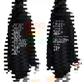 Legend November 2012 13Th Birthday Boy Girl 13 Year Old Women Oversized Hoodie Back Print | Seseable FR