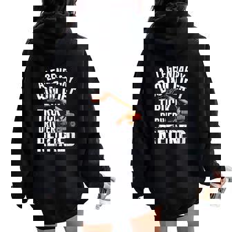 Legendary BoomLift Driver Retired Cherry Picker Operator Women Oversized Hoodie Back Print | Mazezy