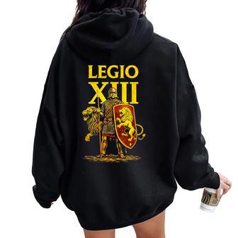 Legio Xiii Legión Romana Imperio Romano Antigua Roma Women Oversized Hoodie Back Print - Regaloses