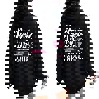 Mama 2026 Loading Futura Mamá Anuncio De Embarazo Women Oversized Hoodie Back Print - Regaloses