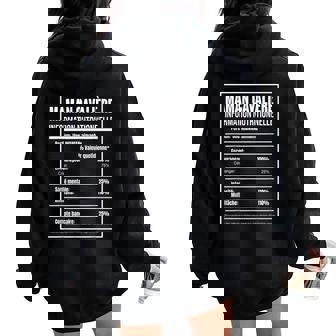 Maman Cavaliere Equitation Sweat à capuche oversize pour femme avec imprimé dans le dos - Cadeauxyz