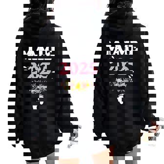Mamie En 2025 Annonce Grossesse Grand Mere 2025 Future Mamie Sweat à capuche oversize pour femme avec imprimé dans le dos - Cadeauxyz