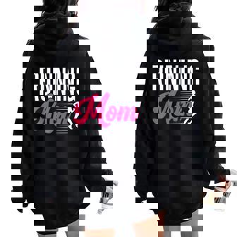 Mamma Che Corre Correre Madre Jogging Corridore Felpa con cappuccio oversize da donna con stampa posteriore - Novitaregali