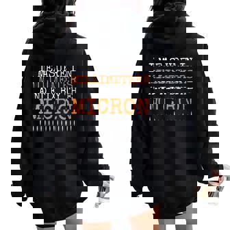 I Measure In Millimeters And Fix By The Micron Cool Gunsmith Women Oversized Hoodie Back Print | Mazezy