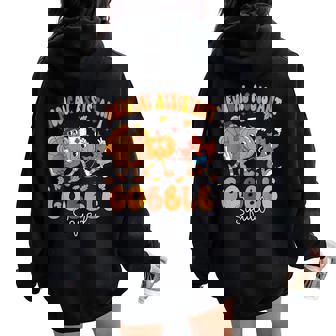 Medical Assistant Gobble Squad Ma Thanksgiving Fall Nurse Women Oversized Hoodie Back Print | Mazezy