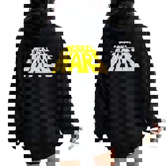 Merkel Wars Anti Angela Merkel Politics Germany Mutti Women Oversized Hoodie Back Print | Mazezy