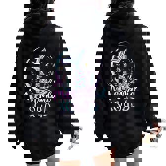 Mermaid Squad Birthday Mermaid Girl Beach Mermaid Tail Women Oversized Hoodie Back Print - Thegiftio