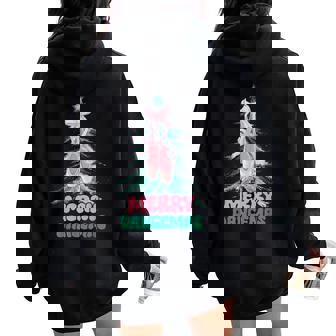 Merry Dancemas Ballet Dancer Teacher Christmas Dance Women Oversized Hoodie Back Print | Mazezy