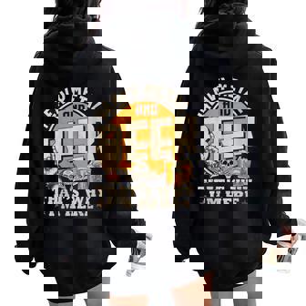 Metalhead Heavy Metal Et Bière C'est Pourquoi Jeuis Là Punk Rock Sweat à capuche oversize pour femme avec imprimé dans le dos - Cadeauxyz