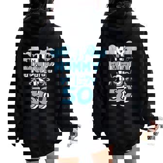 Mia Mamma Ha 50 Anni Mamma 50 ° Compleanno Felpa con cappuccio oversize da donna con stampa posteriore - Novitaregali