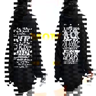 Mom Of A Freaking Awesome Football Player American Football Women Oversized Hoodie Back Print | Mazezy