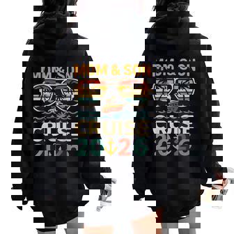 Mom And Son Cruise 2026 Tropical Adventure Women Oversized Hoodie Back Print - Thegiftio