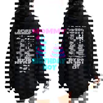 Mommy Birthday Boy Llama Pinata Party Family Mathing Women Women Oversized Hoodie Back Print | Seseable FR