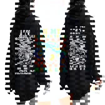 Monster Truck Mom In My Monster Truck Mama Era Women Oversized Hoodie Back Print - Thegiftio