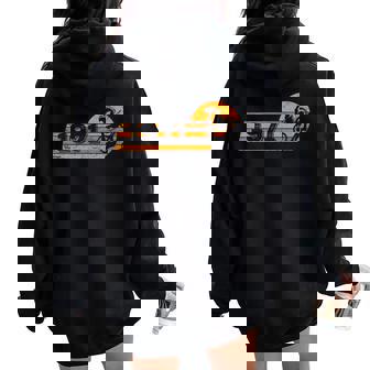 Motorcross Motorcycle Vintage 1971 Birthday Dirtbike Pitbike Women Oversized Hoodie Back Print | Mazezy