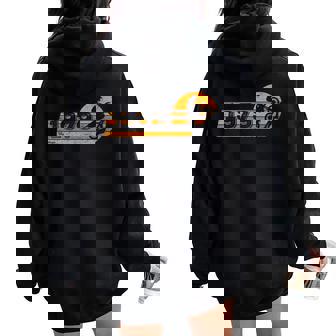 Motorcycle Vintage 1979 Birthday Motorbike Motorcross Women Oversized Hoodie Back Print | Mazezy