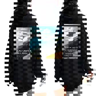 Mount Greylock Massachusetts Women Oversized Hoodie Back Print | Mazezy