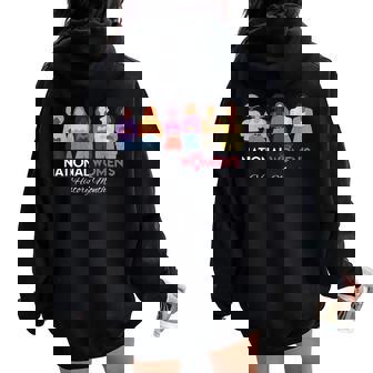 National Women's History Month 2026 History Month Women Oversized Hoodie Back Print - Thegiftio