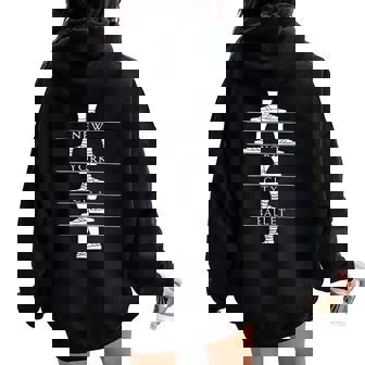 New York Vintage Retro Style Ballet Dancing For Women Women Oversized Hoodie Back Print | Mazezy