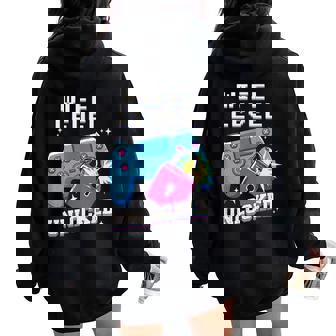 Nivel De Esposa Desbloqueado Divertido Compromiso Gamer Meme Women Oversized Hoodie Back Print - Regaloses