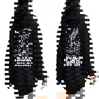 No Tractor Driving Today Shirt Lazy Farmer Women Oversized Hoodie Back Print | Mazezy