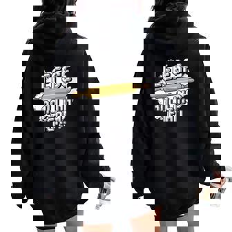 Norwegian Flatbread Norway Food Lover Lefse Rolling Team Women Oversized Hoodie Back Print | Mazezy