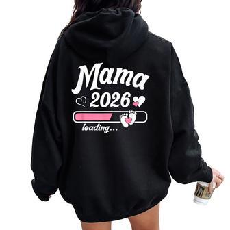 Nueva Mamá Mama Est 2026 Mama To Be Women Oversized Hoodie Back Print - Regaloses