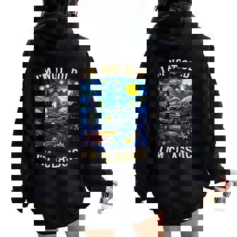 Old People Car Van Gogh Starry Night Im Not Old Im Classic Women Oversized Hoodie Back Print | Seseable FR