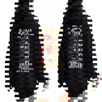 Ours En Peluche Génial Pour Homme Et 18 Mars 2008 Sweat à capuche oversize pour femme avec imprimé dans le dos - Cadeauxyz