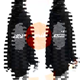 Paprika Spice Women Oversized Hoodie Back Print | Mazezy