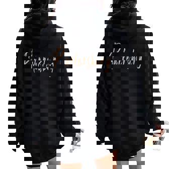 Parkersburg West Virginia Vintage Elegant Women Oversized Hoodie Back Print | Mazezy