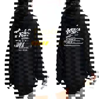 Pensée En Cours Cadeau Homme Humour Original Drole Sweat à capuche oversize pour femme avec imprimé dans le dos - Cadeauxyz