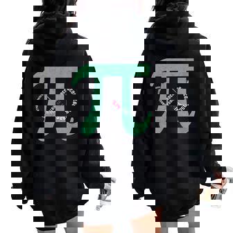 Pi Day Math Teacher Math Lover Women Oversized Hoodie Back Print | Seseable FR