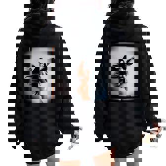 Pinup Girl 男性用 セクシーなブルネットファッションモデル 長袖tシャツ レディース オーバーサイズ パーカー バックプリント - Kawaiitshirt