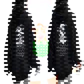 Pitbull Buffalo Green Plaid Pocket Christmas Men Women Kids Women Oversized Hoodie Back Print | Mazezy