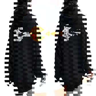 Pizza Gamer Gaming Kids Women Oversized Hoodie Back Print | Mazezy