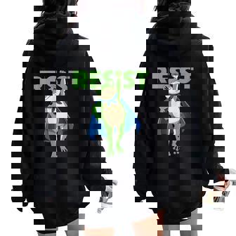 Portland Frog Protest For And Women Women Oversized Hoodie Back Print | Seseable CA