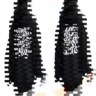 Probably Just Gonna Jingle Some Of The Way I'm Tired Holiday Women Oversized Hoodie Back Print | Seseable FR