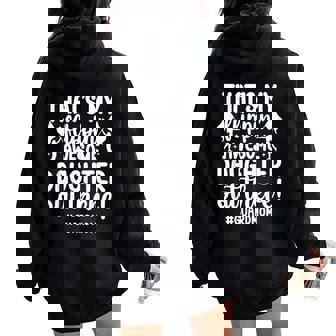 Proud Color Guard Mom Of A Color Guard Member Guard Mama Women Oversized Hoodie Back Print - Thegiftio