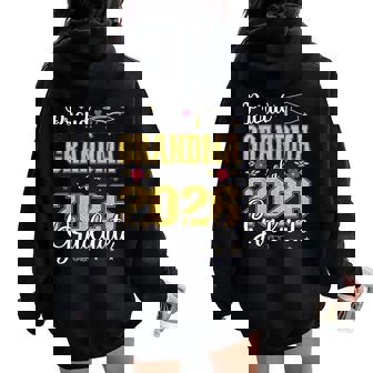Proud Grandma Of A Class Of 2026 Graduate For Graduation Women Oversized Hoodie Back Print - Thegiftio
