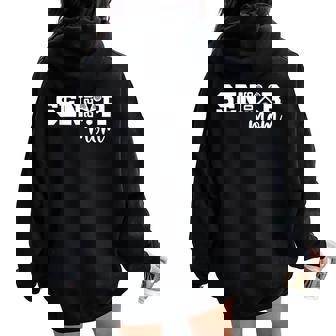 Proud Lacrosse Senior Mom 2026 Lacrosse Player Senior Mama Women Oversized Hoodie Back Print | Seseable CA