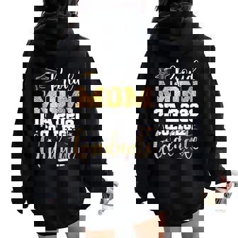 Proud Mom Of 2026 Graduate College Graduation Party Women Oversized Hoodie Back Print | Seseable UK