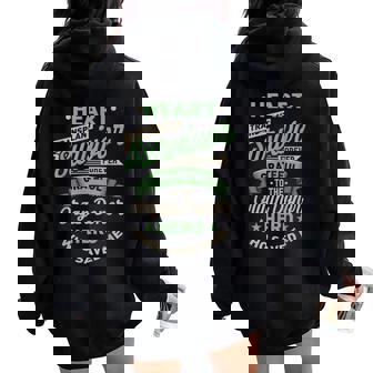 Regalo De Héroe Donante Paraobrevivientes De Trasplante De Corazón Women Oversized Hoodie Back Print - Regaloses