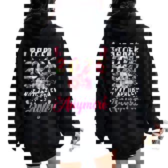 Retired 2026 Retirement For 2026 Floral Women Oversized Hoodie Back Print | Seseable CA