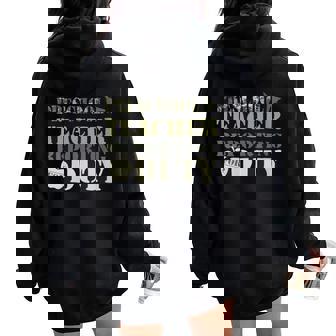 Retro Back To School Women Old Camo Preschool Teacher Women Oversized Hoodie Back Print | Mazezy