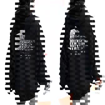 Roma Colosseointagekyline Italiaentaglio I Love Rome Felpa con cappuccio oversize da donna con stampa posteriore - Novitaregali