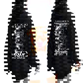 Rottweiler Mommy Perros Mamá Día De La Madre Mom Rottweiler Women Oversized Hoodie Back Print - Regaloses